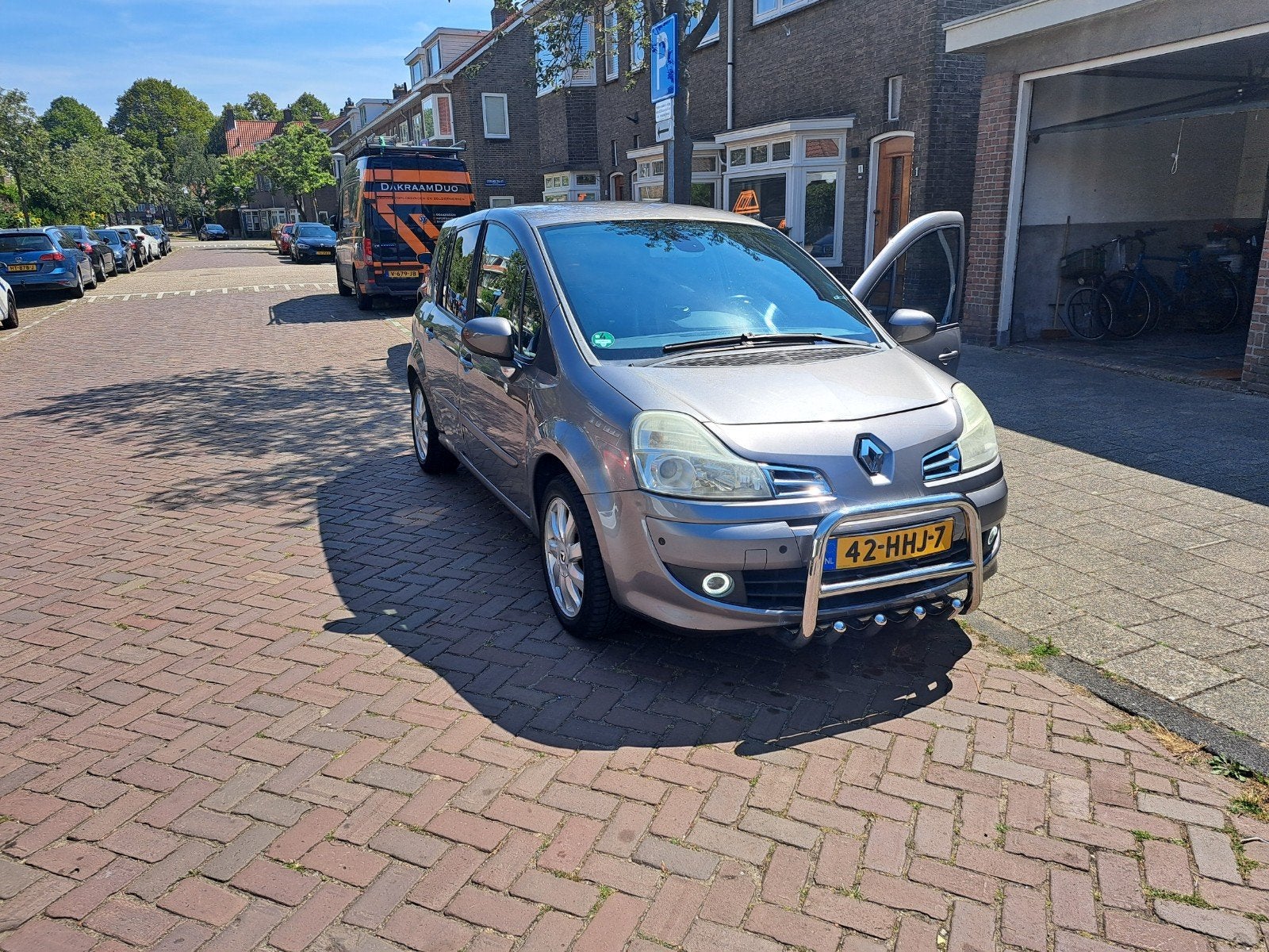 Renault Grand Modus 1.6 16V AUT 2008 Grijs moet weg, Zwart, 4 cilinders, 1210 kg, Particulier
