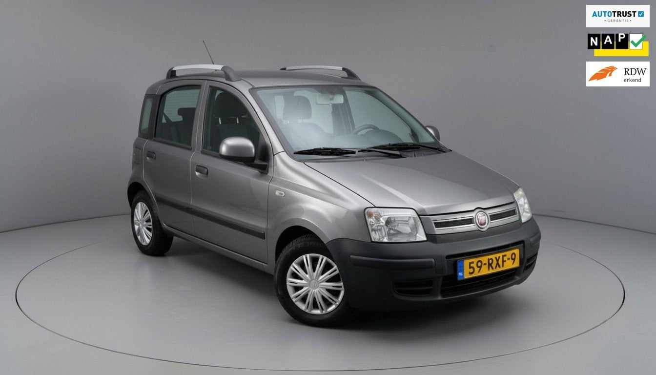 Fiat Panda Elek.ramen|Airco|1e eigenaar!, Euro 5, Stof, Gebruikt, 1242 cc