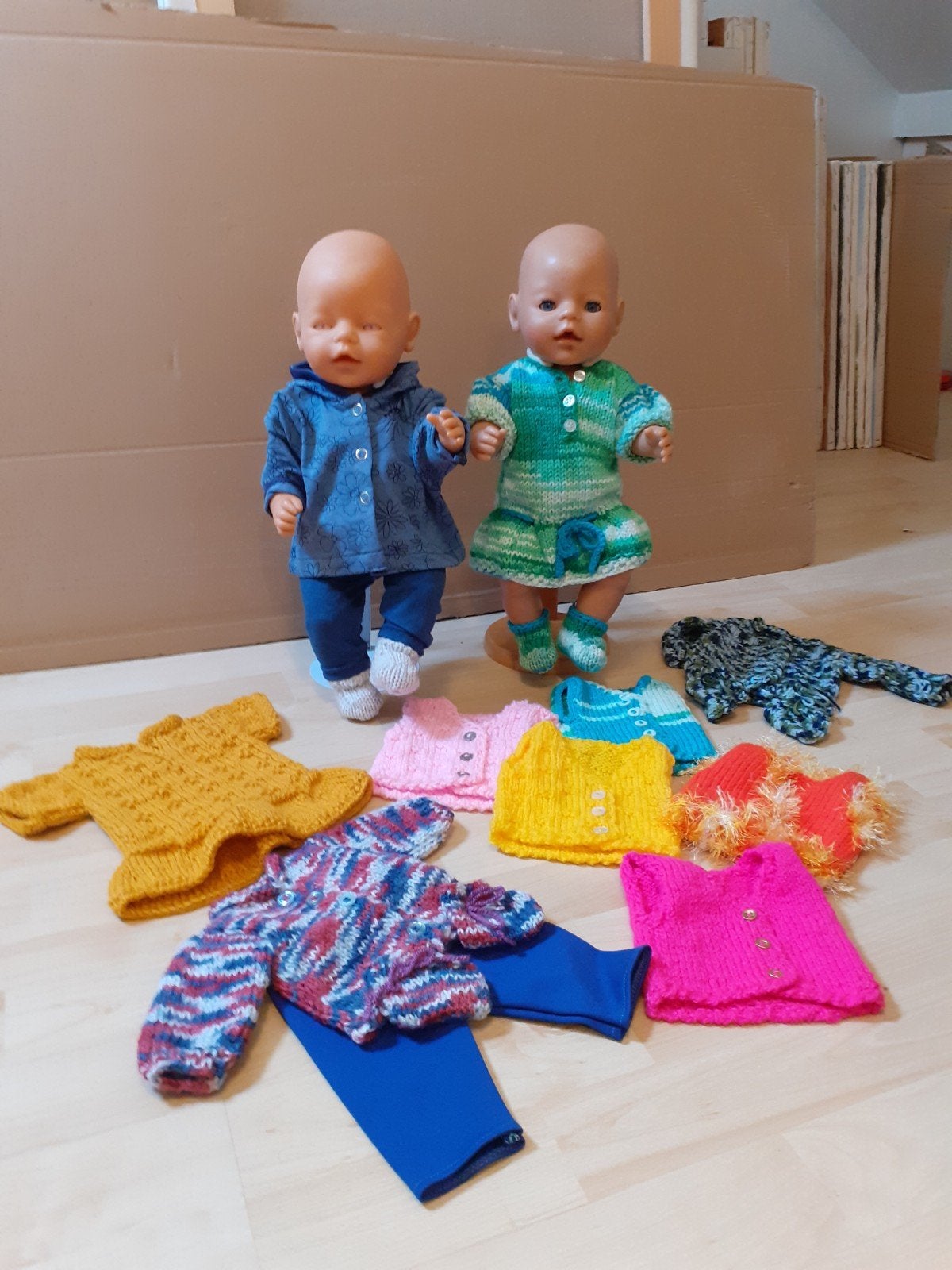 Baby Born poppen met diverse handgemaakte kleding, Ophalen of Verzenden