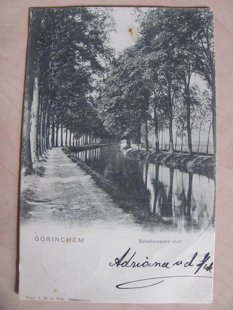 Gorinchem 1903 Schellunsche Vliet, Verzamelen, Ophalen of Verzenden, Voor 1920, Zuid-Holland