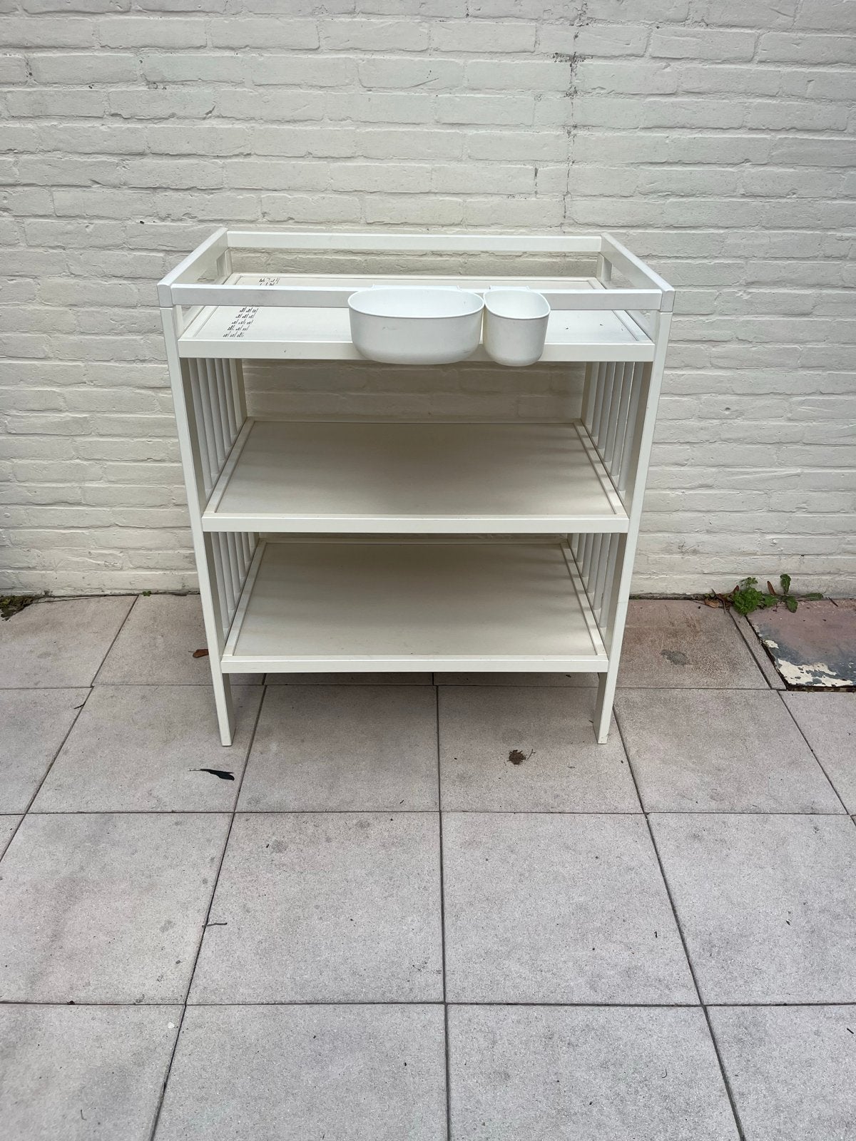 Witte Commode met Opbergruimte - Goede staat, Ophalen, 50 tot 70 cm, Zo goed als nieuw, 75 tot 100 cm
