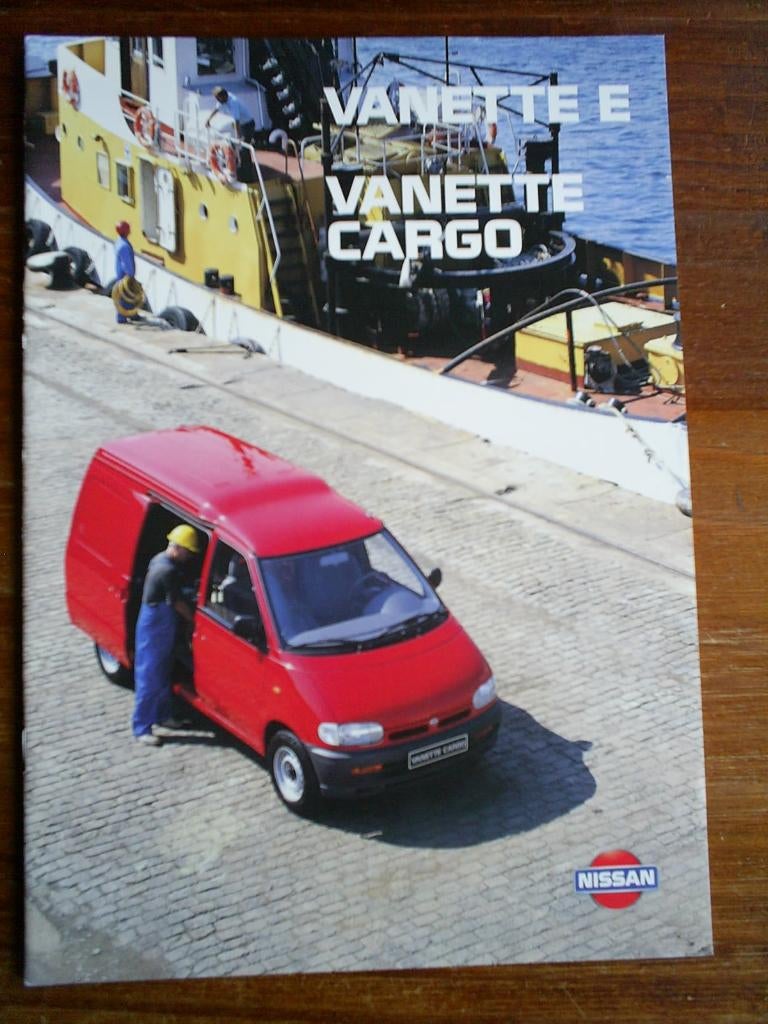 Nissan Vanette E Cargo 1995 18 pag., Verzenden, Zo goed als nieuw, Nissan