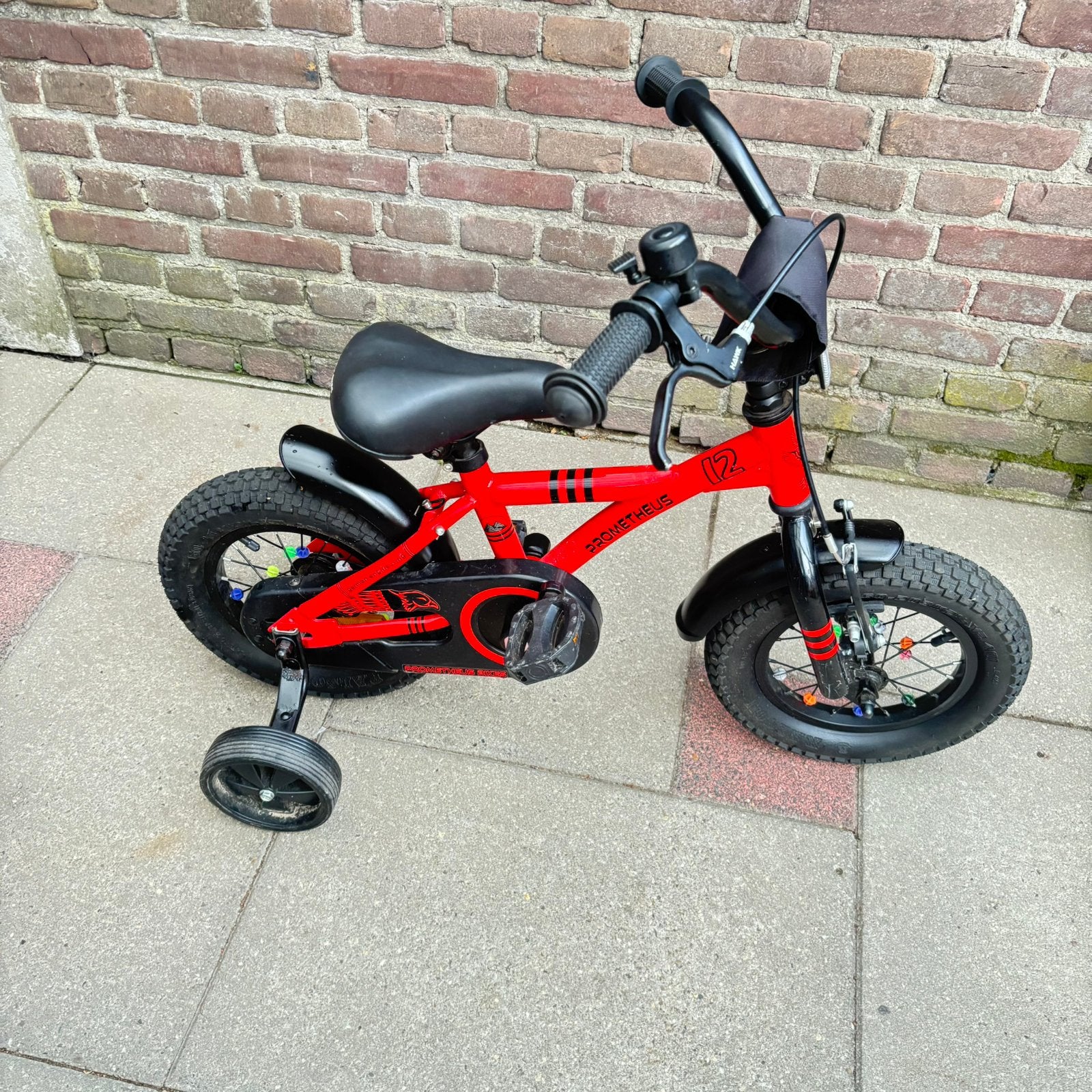 Jongensfietsje 12 inch, Ophalen, Zo goed als nieuw, Minder dan 16 inch