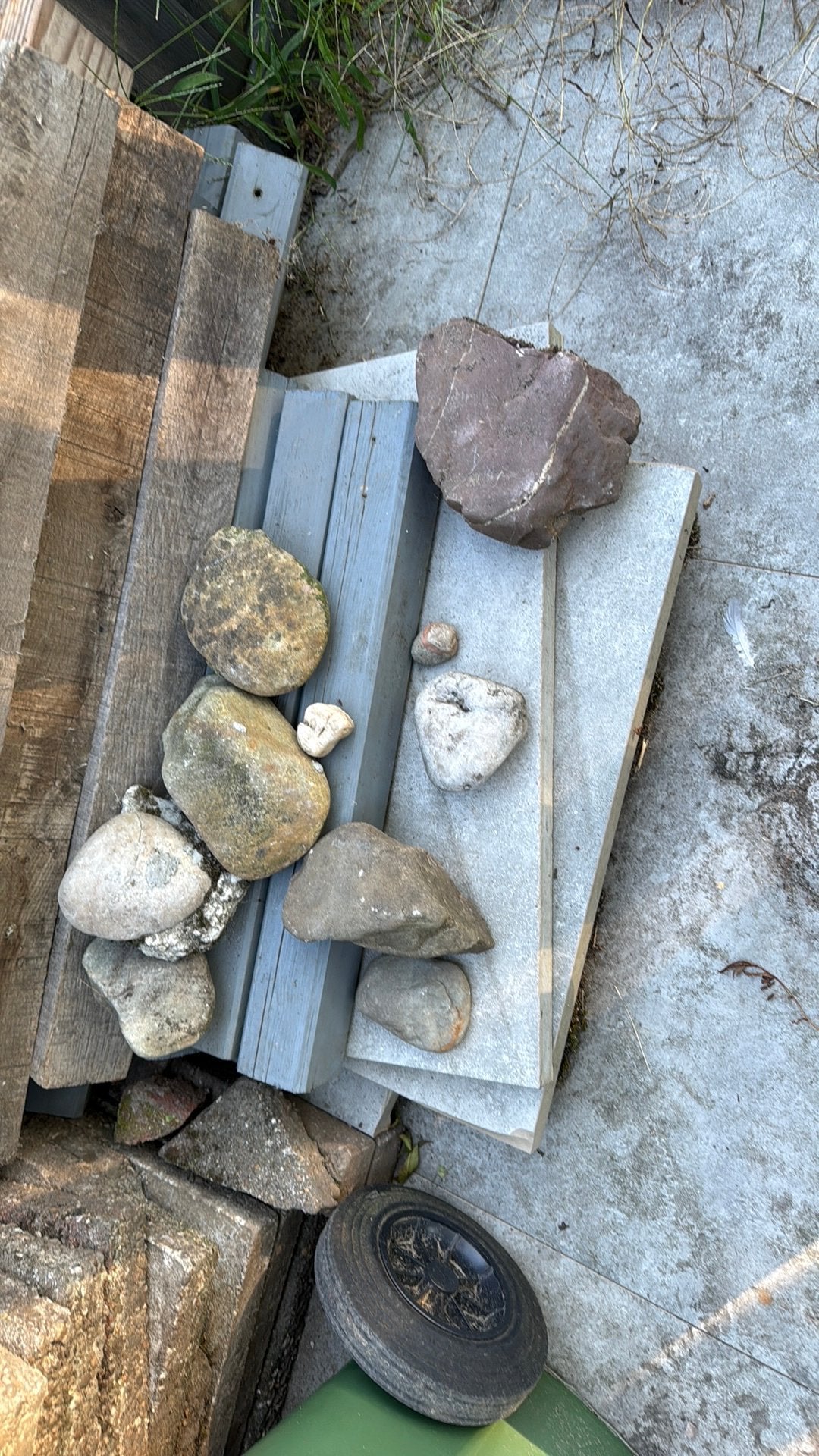 GRATIS grote keien/natuurstenen, Ophalen, Overige materialen, Gebruikt, Kei