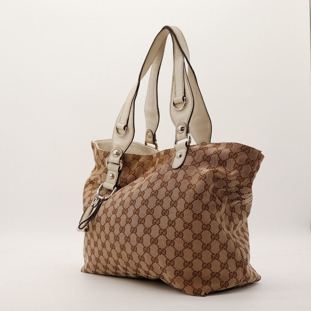 Gucci Horsebit 36x27x15 cm shopper, Verzenden, Gebruikt, Beige, Shopper
