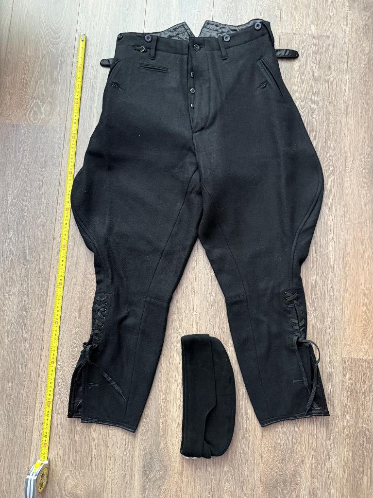 stiefelhose officiersbroek zwart wol nieuw, Verzamelen, Militaria | Tweede Wereldoorlog, Ophalen of Verzenden, Landmacht, Duitsland