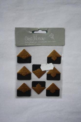 3 pakjes Crea Motion Large Gold SPJD003, Hobby en Vrije tijd, Ophalen of Verzenden, Nieuw, Versiering of Embellishment, Overige merken