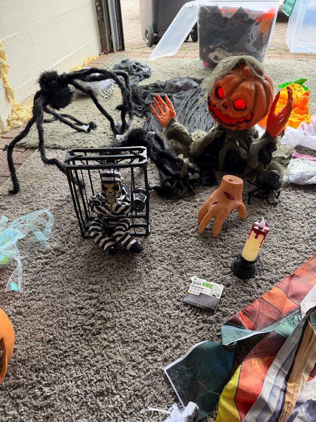 Groot Halloween decoratiepakket - Spookachtig en Compleet, Ophalen, Gebruikt, Versiering, Halloween of Griezel