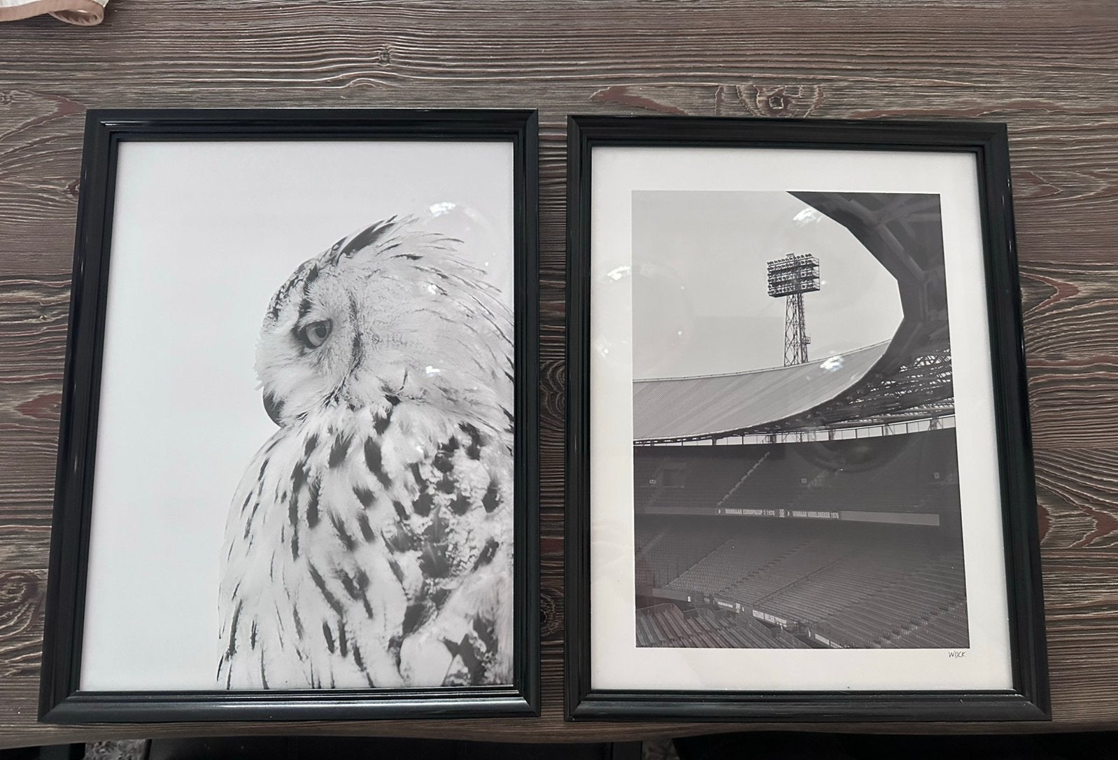 Zwarte lijsten met uil en de kuip, Ophalen