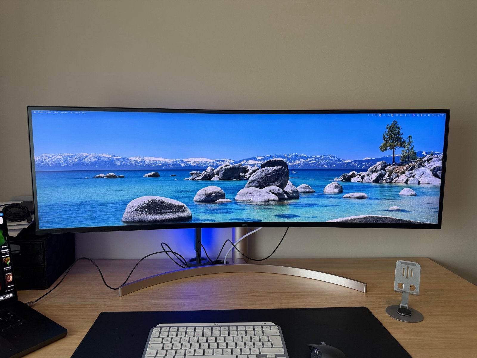 LG 49WL95C-WE 49 inch UltraWide Curved Monitor, IPS, Zo goed als nieuw, Onbekend, Overige resoluties