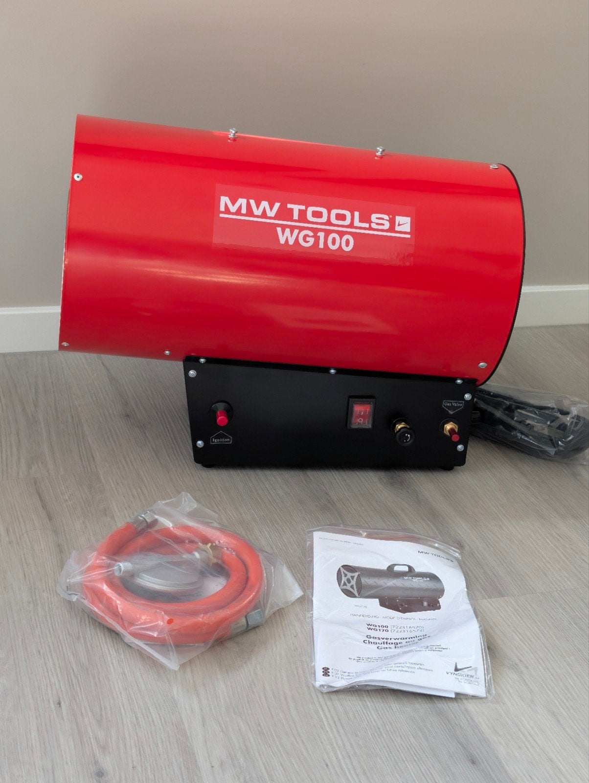heteluchtkanon MW Tools WG100 Warmeluchtblazer Propaan - 30k, 30 tot 80 cm, Overige typen, Nieuw, Minder dan 60 cm
