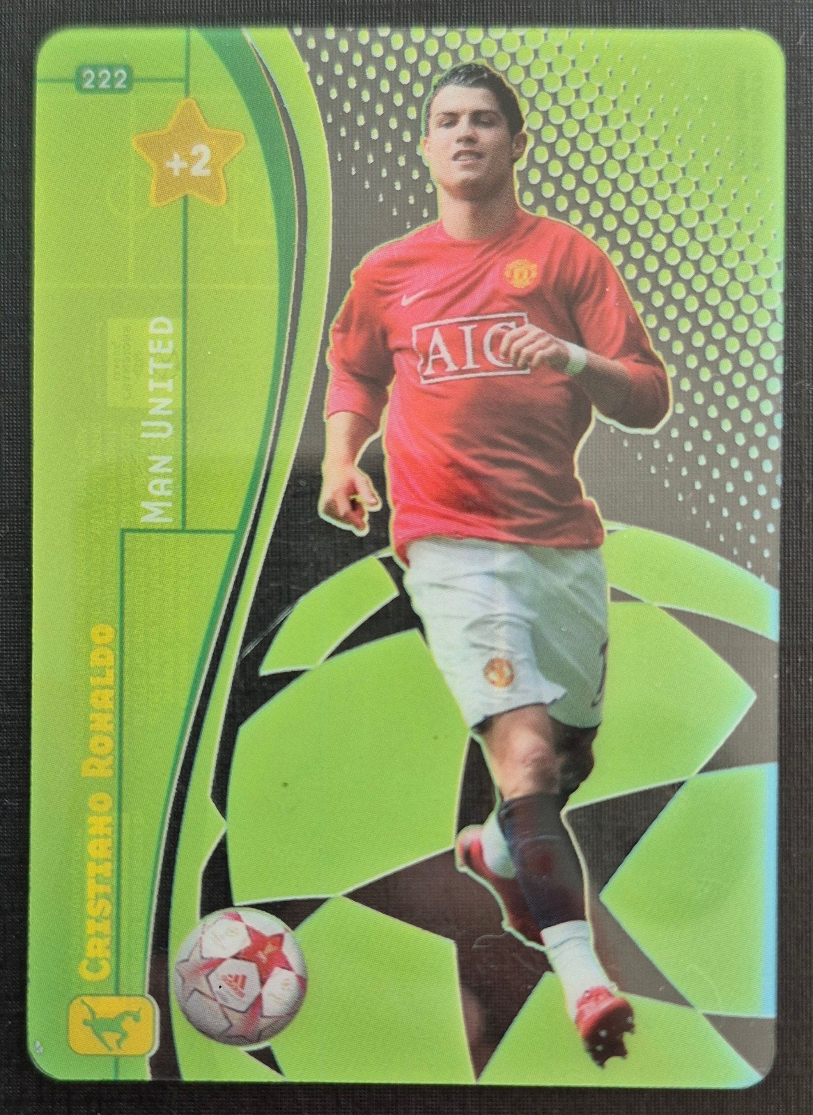Panini kaart Cristiano Ronaldo - Manchester United, 08/09, Ophalen of Verzenden, Zo goed als nieuw, Buitenlandse clubs, Poster, Plaatje of Sticker