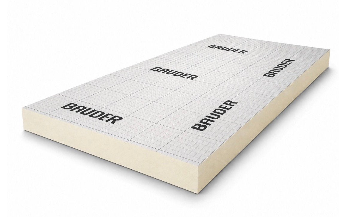 Bauder PIR isolatieplaten 140 mm – 120 x 240 cm, 12 cm of meer, Nieuw, Hardschuim (Pir), 15 m² of meer