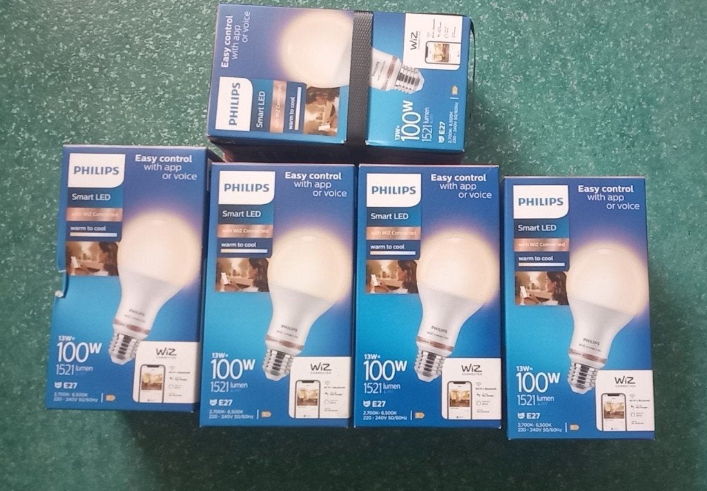 5 X Led-Lamp A67 Philips WiZ 8719514372528 -E27 13W, Philips, Led-lamp, Verzenden, Nieuw