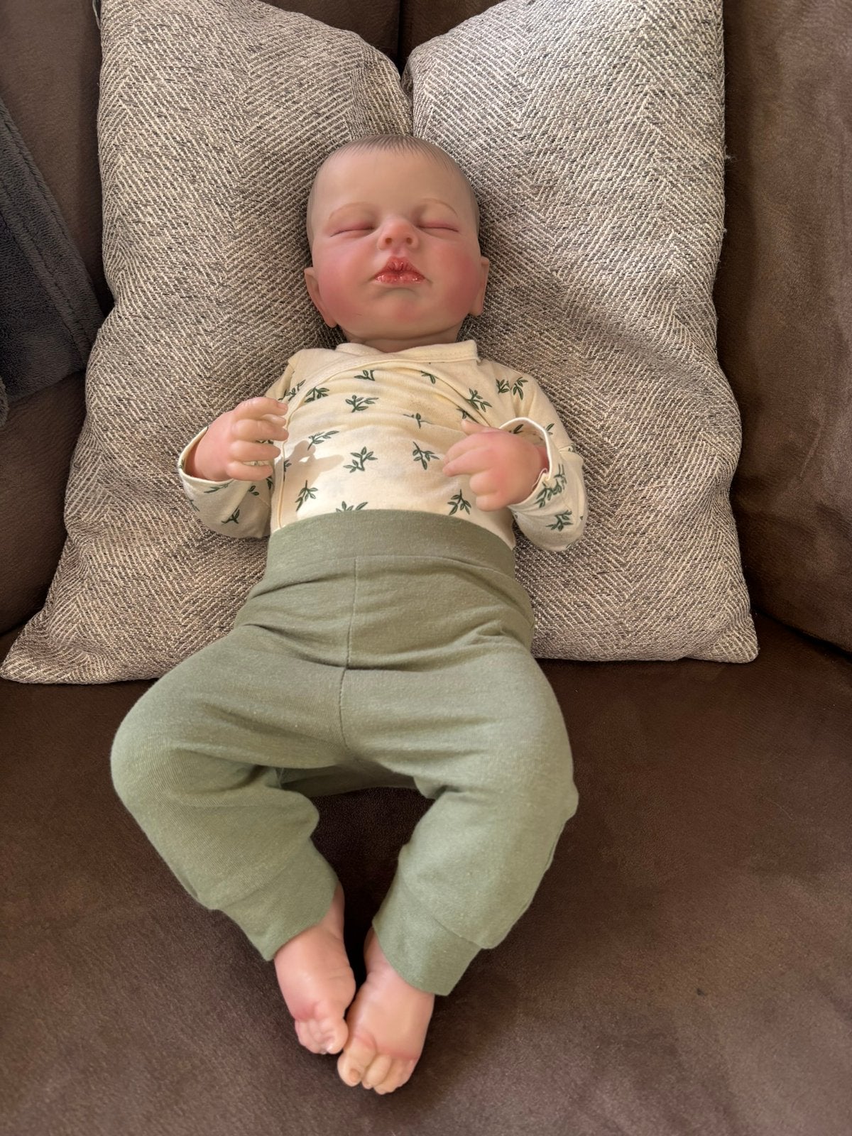Reborn baby, Verzamelen, Ophalen of Verzenden, Zo goed als nieuw, Babypop, Levensecht of Reborn