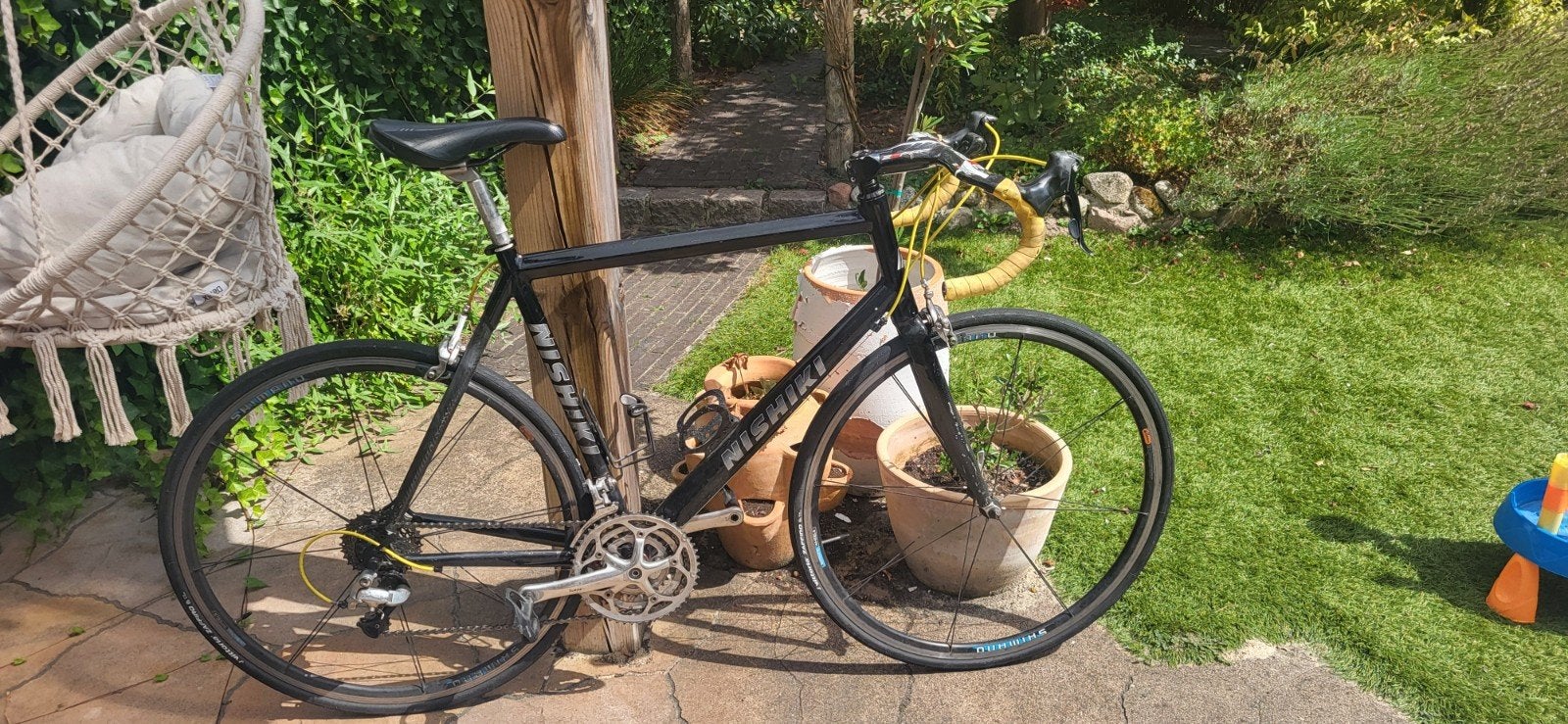 Nishiki racefiets met carbon stuur - Ideaal voor beginners!, 28 inch, Gebruikt, Velgrem, Meer dan 20 versnellingen