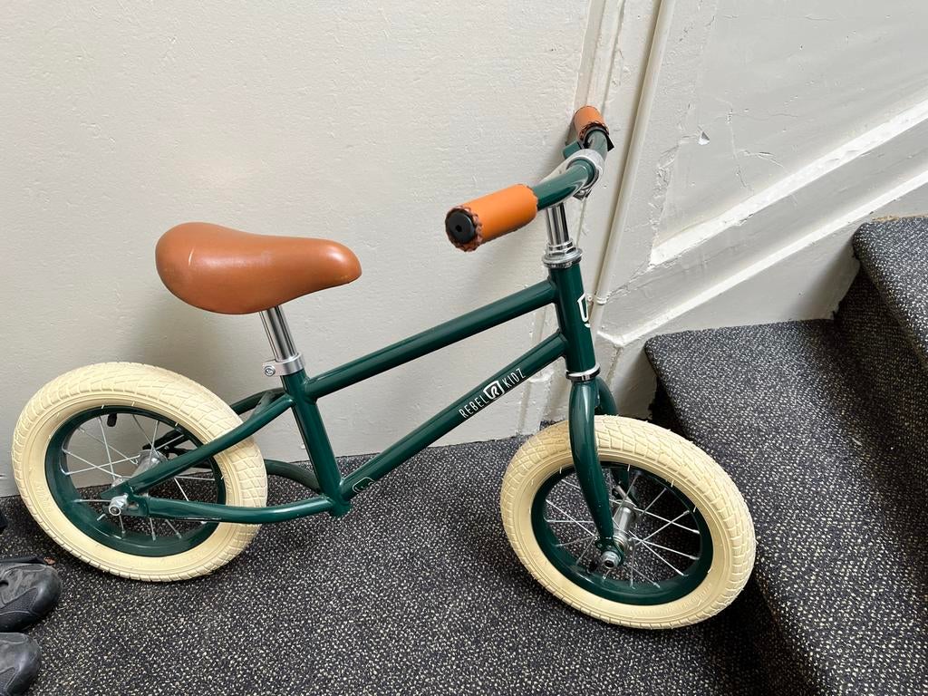 Rebel Kidz Loopfiets Groen - Zo goed als nieuw, Ophalen, Zo goed als nieuw, Minder dan 16 inch