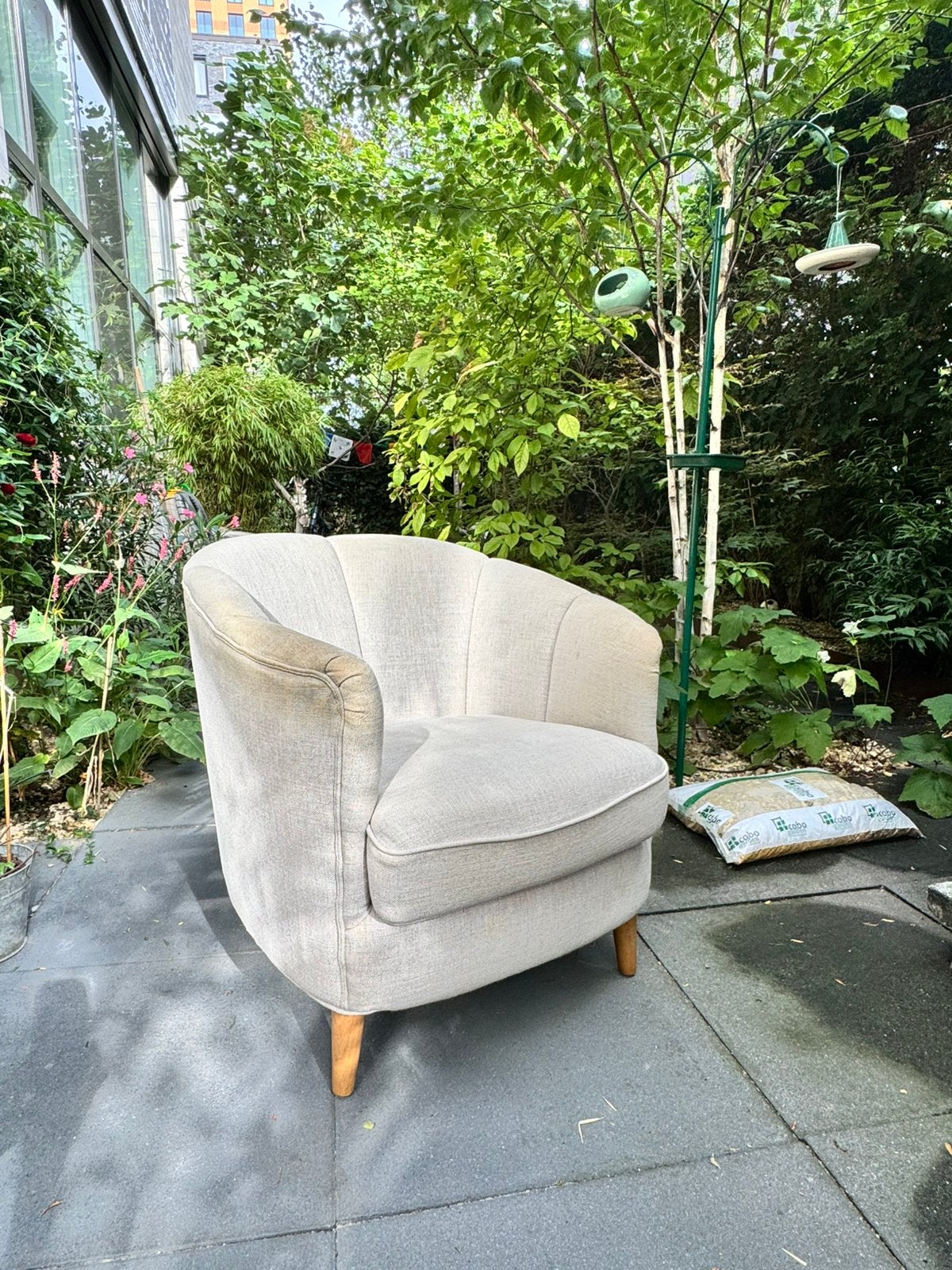 Twee comfortabele Riviera Maison fauteuils aangeboden, Huis en Inrichting, Ophalen, Gebruikt, 75 tot 100 cm, 75 tot 100 cm