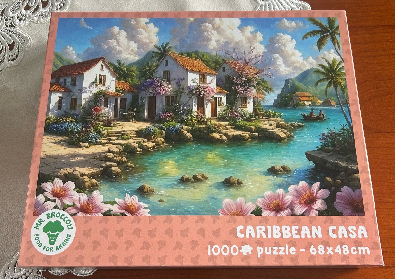 Mr. Broccoli Caribbean Casa Legpuzzel 1000 stukjes, Ophalen of Verzenden, 500 t/m 1500 stukjes, Zo goed als nieuw, Legpuzzel