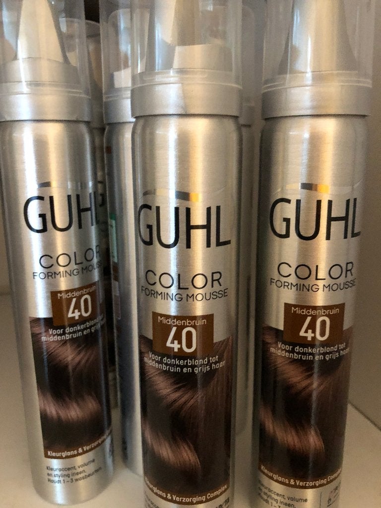 guhl colour forming mousse nr. 40 middenbruin, Ophalen of Verzenden, Nieuw, Gel, Wax, Haarlak of Mousse