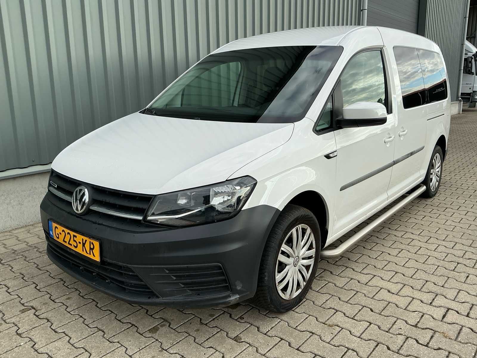 2019 Volkswagen Caddy Maxi 1.4 TGI Trendline 5p Rolstoel Per, Auto's, Volkswagen, Gebruikt, Euro 6, Overige brandstoffen, Wit