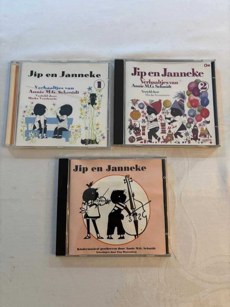 Jip en janneke cd 1 en 2 en musical - annie m.g. Schmidt, Cd's en Dvd's, Alle leeftijden, Ophalen of Verzenden, Zo goed als nieuw