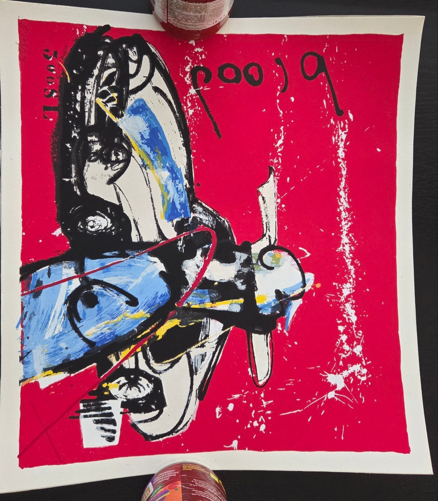 2 Zeefdrukken Herman Brood met certificaten, 1 ingelijst, Antiek en Kunst, Ingelijst, Ophalen, Zeefdruk