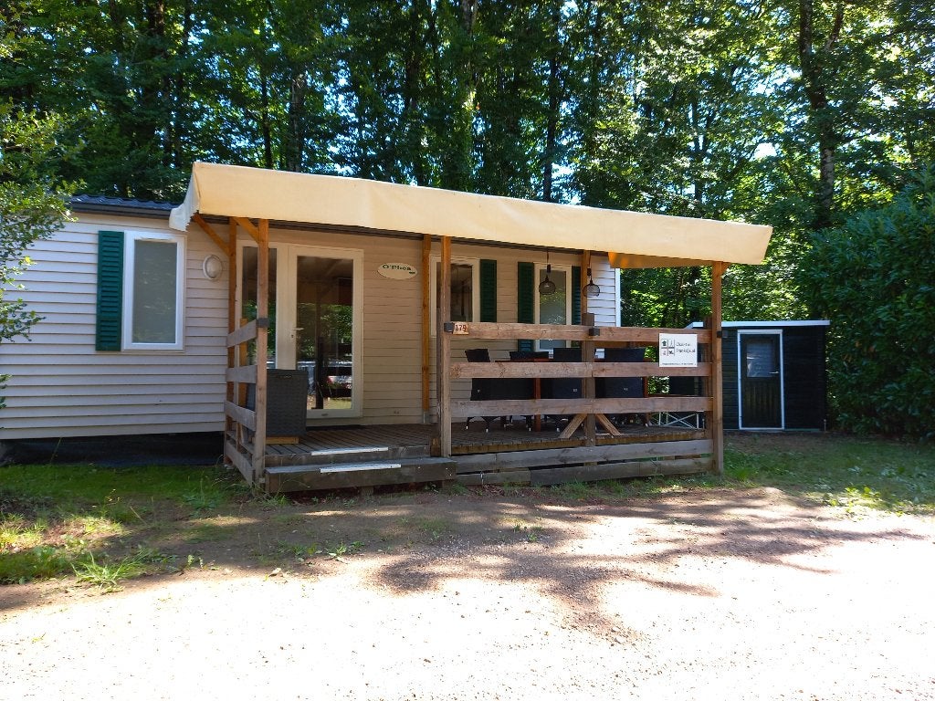 Te Koop: 5 pers. stacaravan in Dordogne (verhuur mogelijk), 5 personen, 2 slaapkamers, Recreatiepark, Huisdier toegestaan