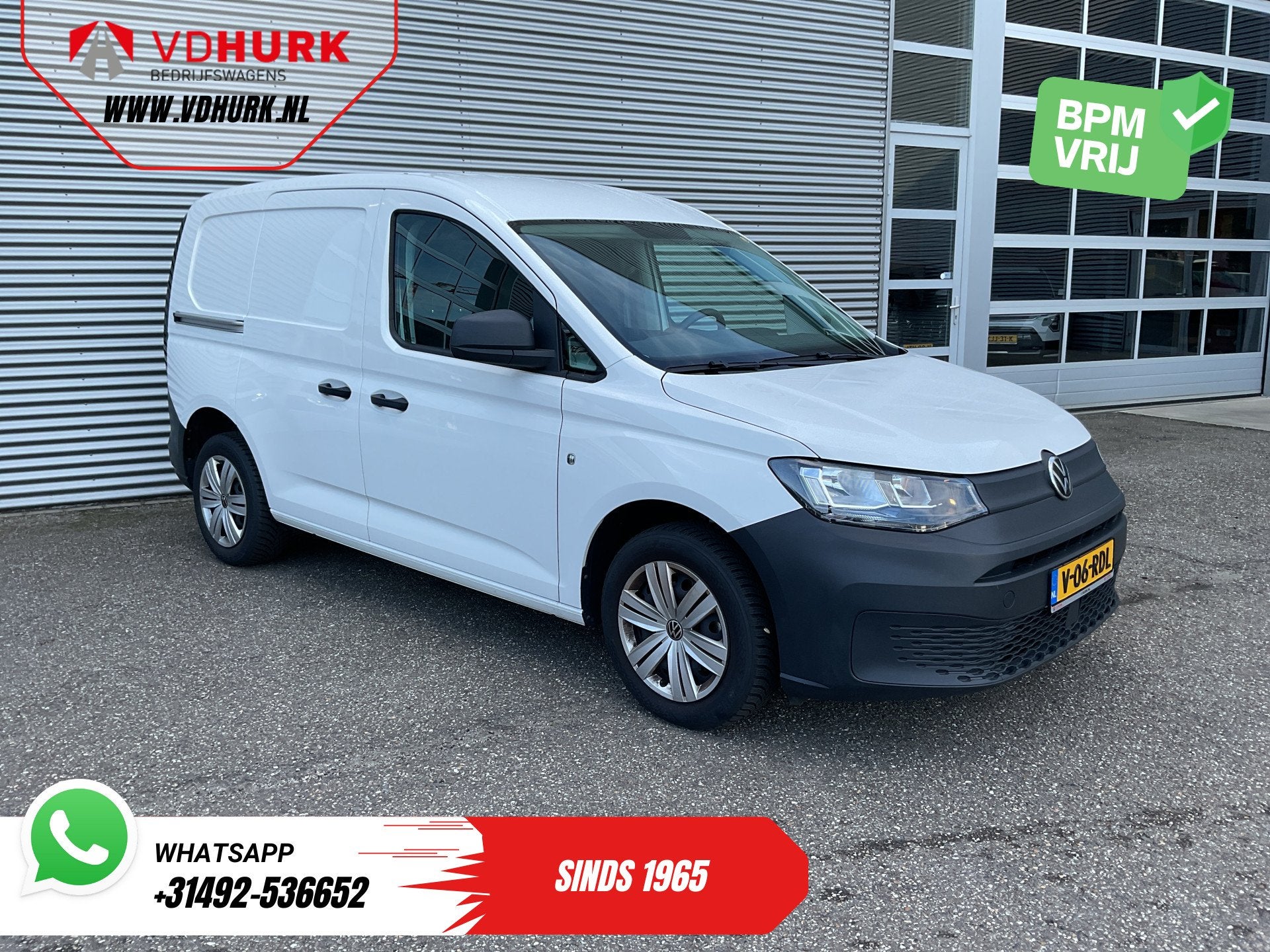 Volkswagen Caddy Cargo 2.0 TDI 100 pk Carplay/ Airco/ Navi/, Auto's, Voorwielaandrijving, Gebruikt, 4 cilinders, Wit