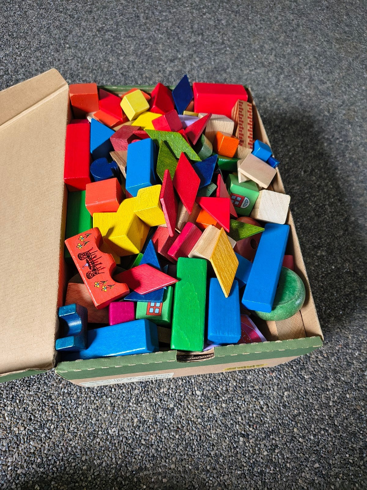 houten blokjes, Ophalen