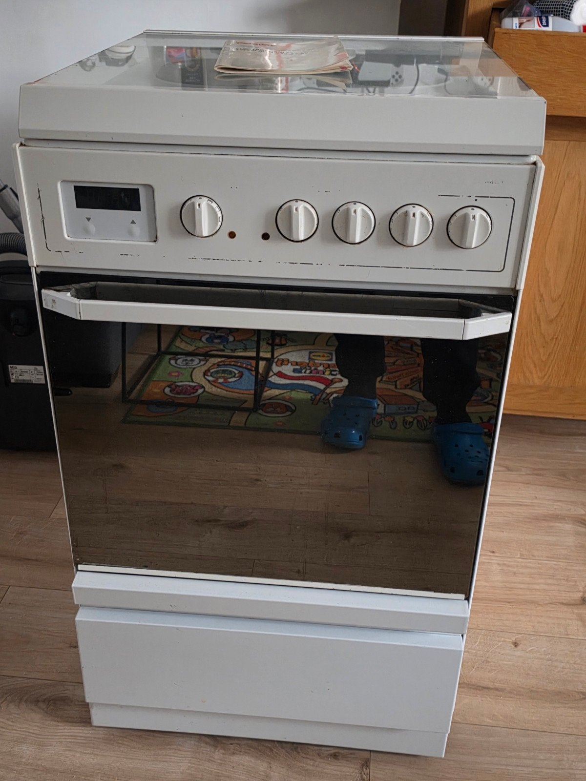 Pelgrim Elektrisch Fornuis met Oven - Zo goed als nieuw, Witgoed en Apparatuur, Ophalen, 60 cm of meer, 4 kookzones, Zo goed als nieuw