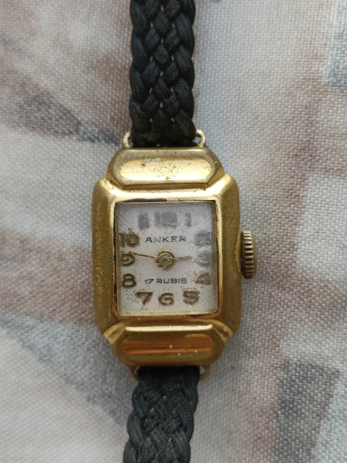 Vintage Anker 17 Rubis dames horloge. Lopend., Ophalen of Verzenden, Polshorloge, Overige merken