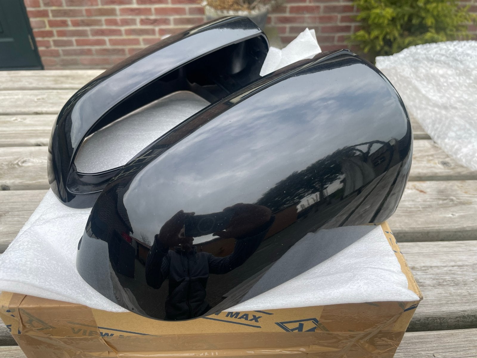 Originele Audi Spiegelkappen A4 B6/B7, S4, RS4 (8E0857507B/5, Ophalen of Verzenden, Gebruikt, Audi