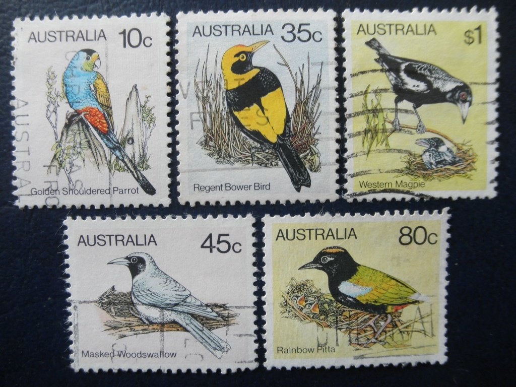 Postzegels Australië 1980 vogels - cw. 2,00 (1)., Ophalen of Verzenden, Gestempeld