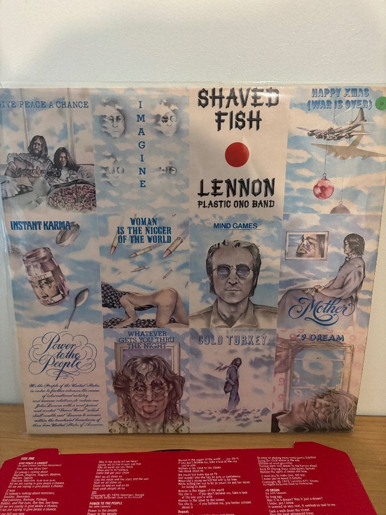 LP - Lennon Plastic Ono band - Shaved fish, Cd's en Dvd's, Vinyl | Rock, Gebruikt, Poprock, Inclusief binnenhoes, 12 inch, Ophalen of Verzenden