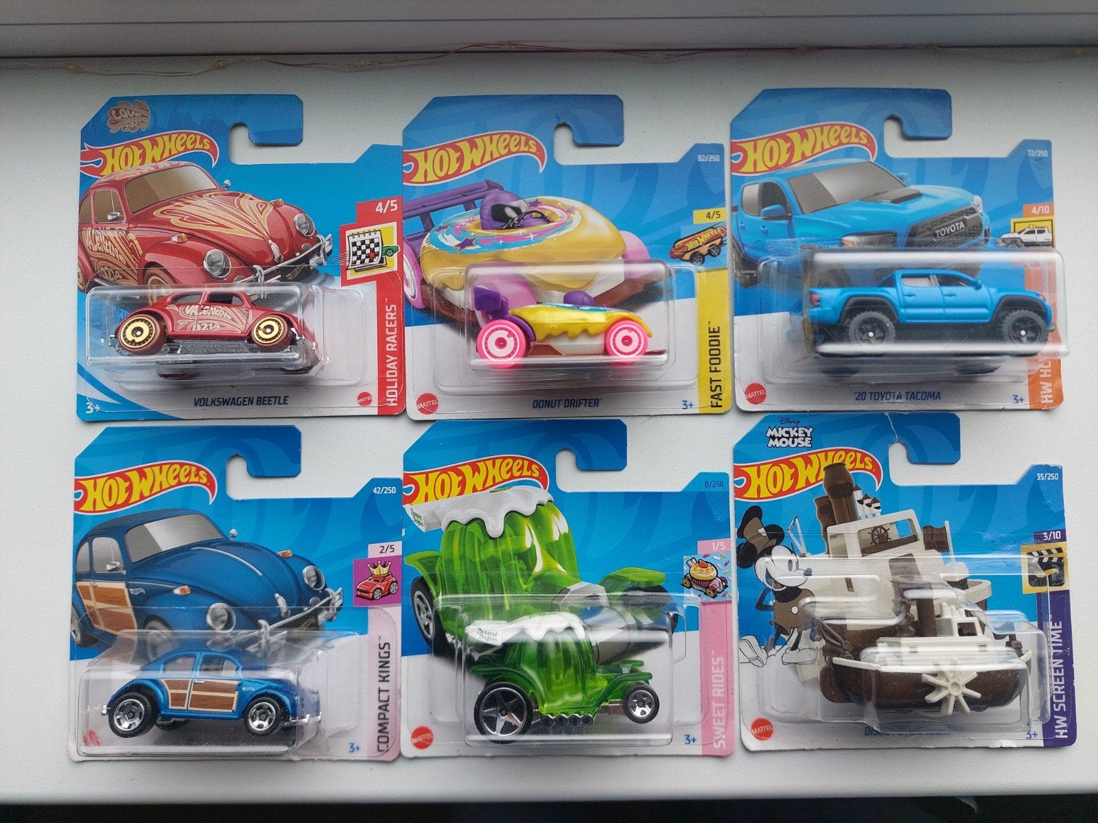 6 Hot Wheels 1:64  in verpakking, Ophalen of Verzenden, Nieuw, Auto, Overige merken