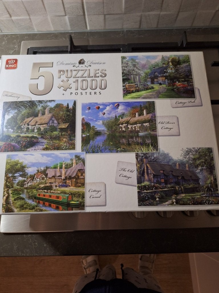 5 King puzzels a 100 stukjes, Ophalen of Verzenden, 500 t/m 1500 stukjes, Zo goed als nieuw, Legpuzzel