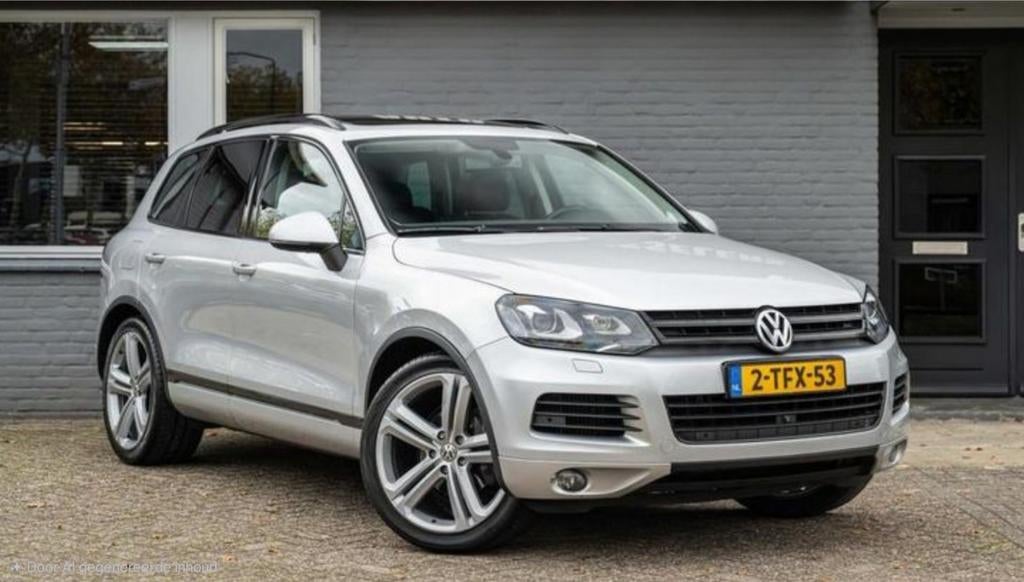Touareg R-line 21" wielen, Ophalen, Gebruikt, 285 mm, Banden en Velgen