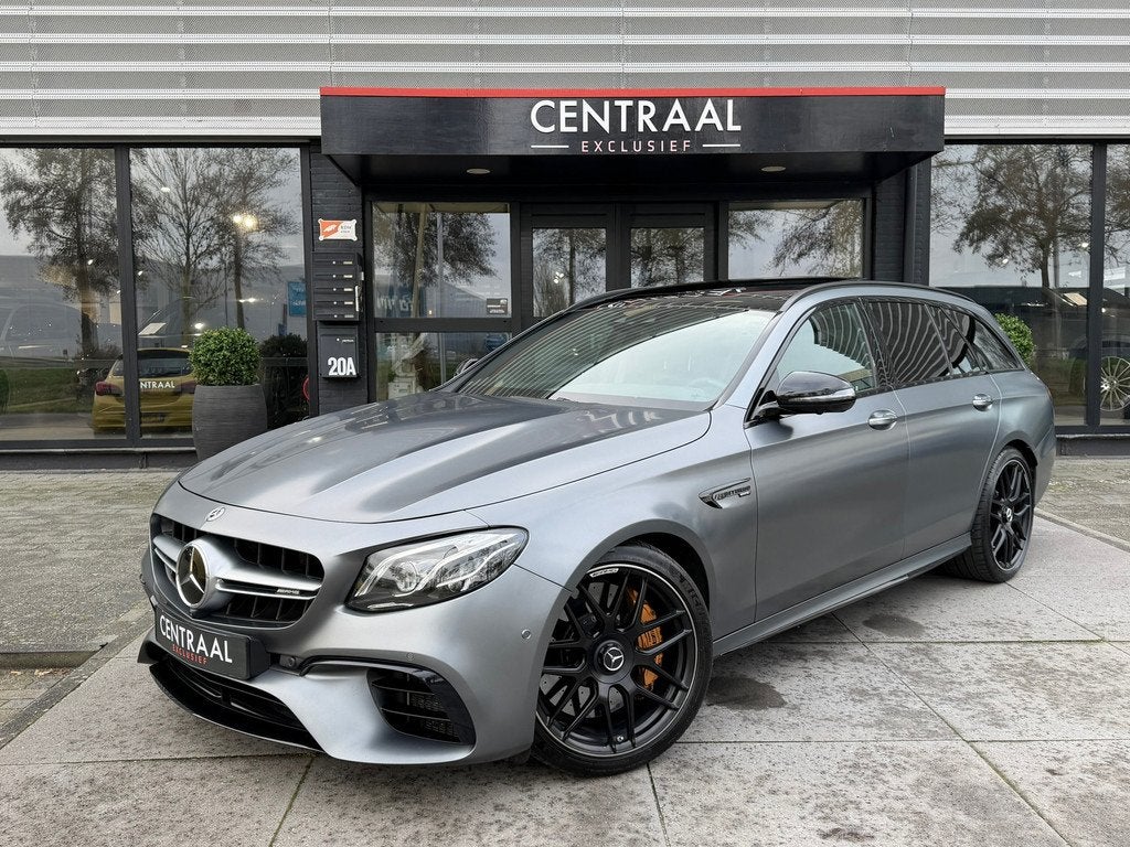 Mercedes-Benz E-klasse Estate 63 S AMG 4MATIC+|Pano|Keramisc, Auto's, Mercedes-Benz, Automaat, Gebruikt, Vierwielaandrijving, Adaptive Cruise Control