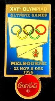 Coca-Cola XVIth Olympiad- Melbourne 1956 pin, Verzamelen, Speldjes, Pins en Buttons, Verzenden, Nieuw, Merk, Speldje of Pin