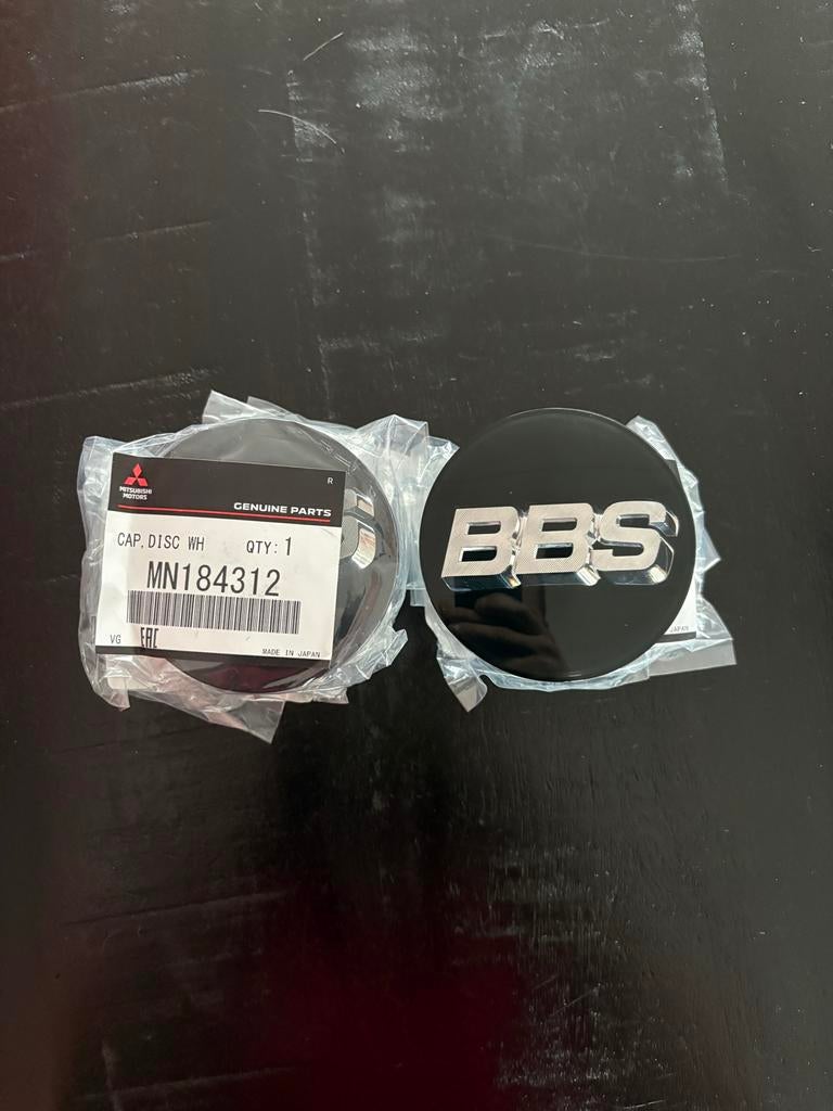 BBS Naafdop Zwart/Chroom - Origineel Mitsubishi, Ophalen of Verzenden, Nieuw, Mitsubishi