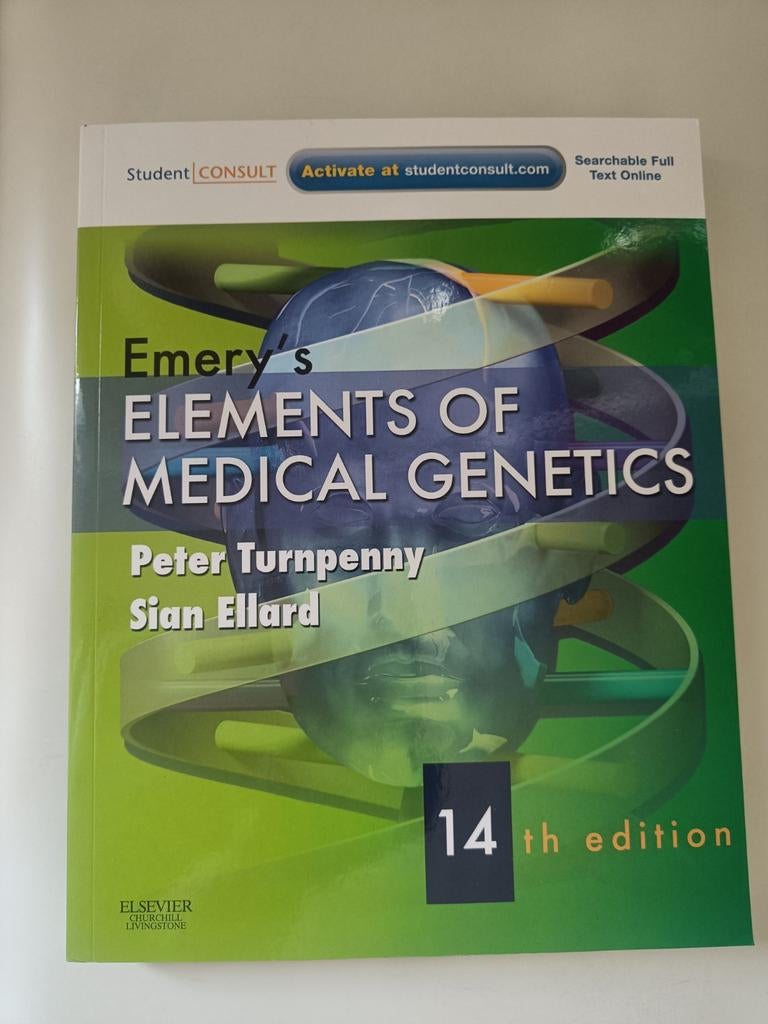 Emery's Elements of Medical Genetics 14e, Ophalen, Zo goed als nieuw, Instructieboek, Overige onderwerpen