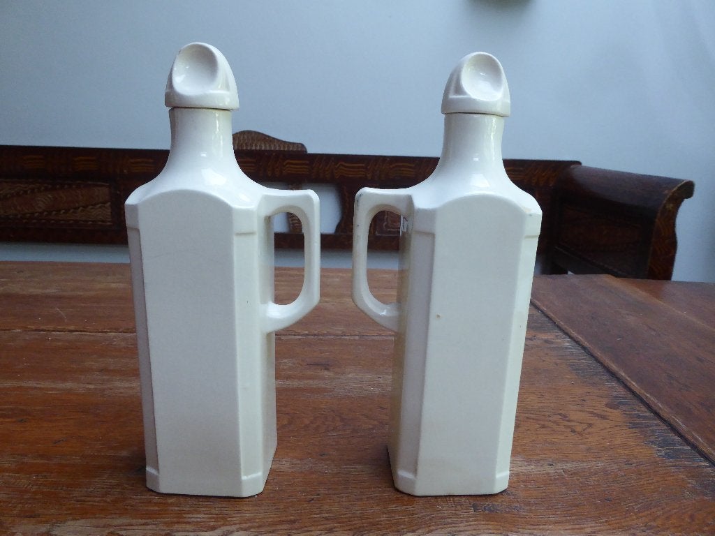 Art deco keramiek olie en azijnstel, Antiek en Kunst, Antiek | Keramiek en Aardewerk, Ophalen of Verzenden