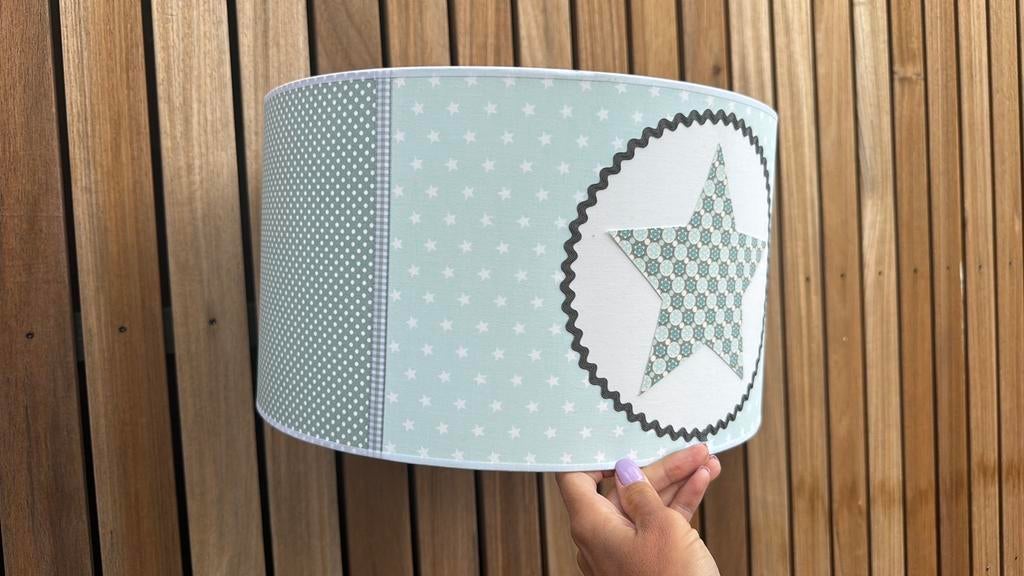 Lampenkap kinderkamer, Ophalen of Verzenden, Zo goed als nieuw, Groen, Rond