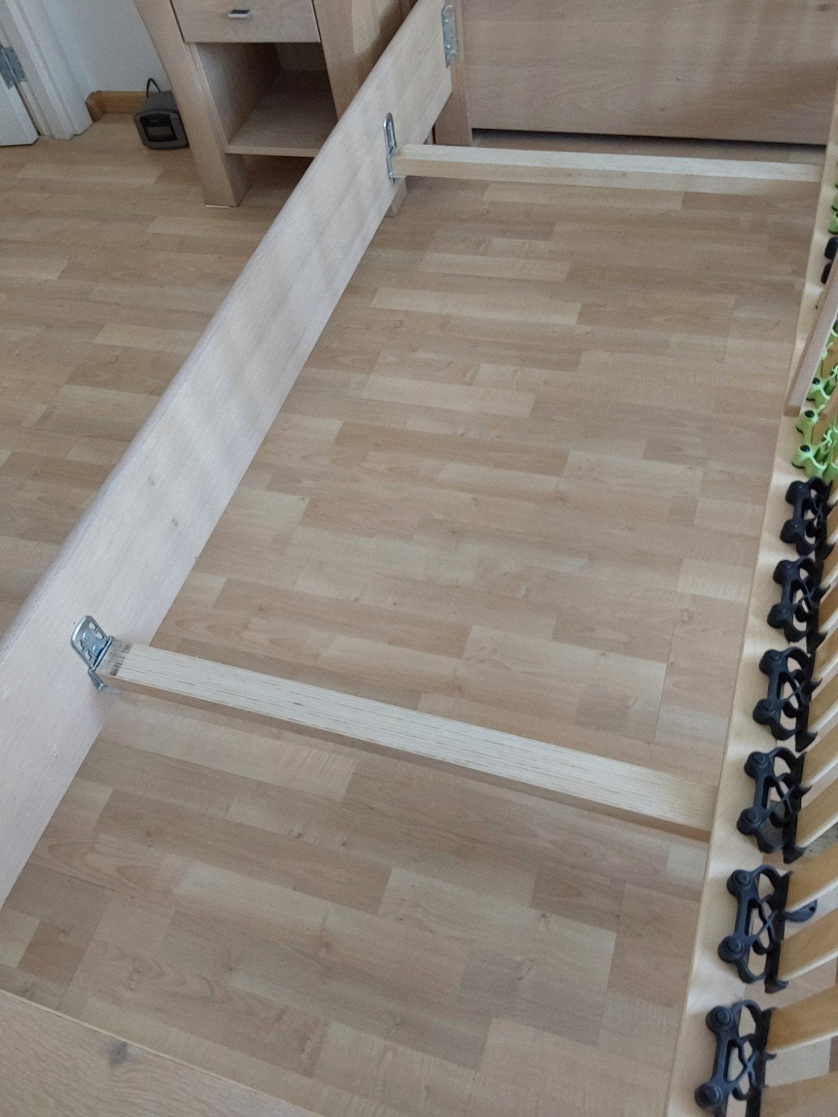 Bed ( lits jumeaux ), Ophalen, Gebruikt, Wit, Overige typen
