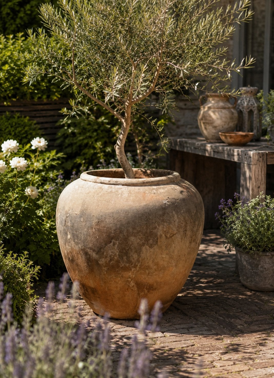Grote Terracotta Kruik/Pot - 75 cm hoog, 73 cm doorsnede, Ophalen, Gebruikt, 40 cm of meer, Terracotta