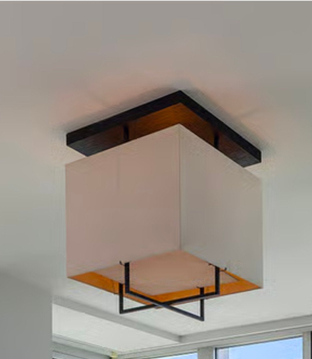 Layer by Adje Design Lamp - Maatwerk Plafondlamp, Ophalen of Verzenden, Zo goed als nieuw, Hout, Modern design