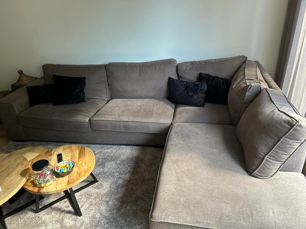 Urban Sofa Firenca 3-zits Hoekbank Stof Ashton Dessert, 250 tot 300 cm, Driepersoons, Ophalen of Verzenden, Zo goed als nieuw