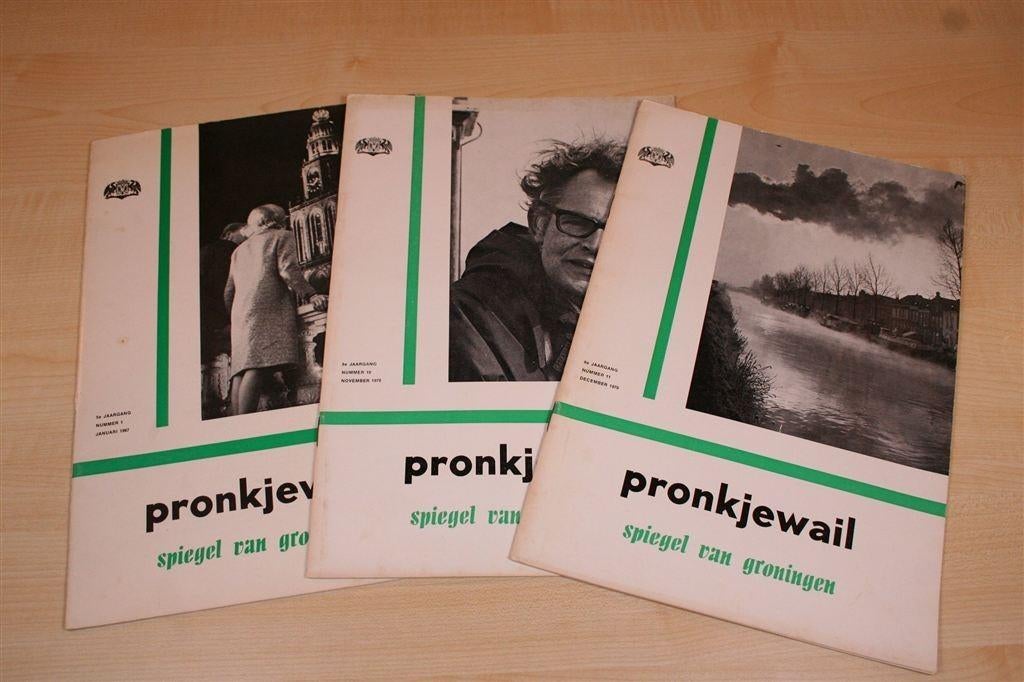 Pronkjewail — 3 oude nummers gemeente Groningen [1967/1970], Boeken, Ophalen of Verzenden, Gelezen