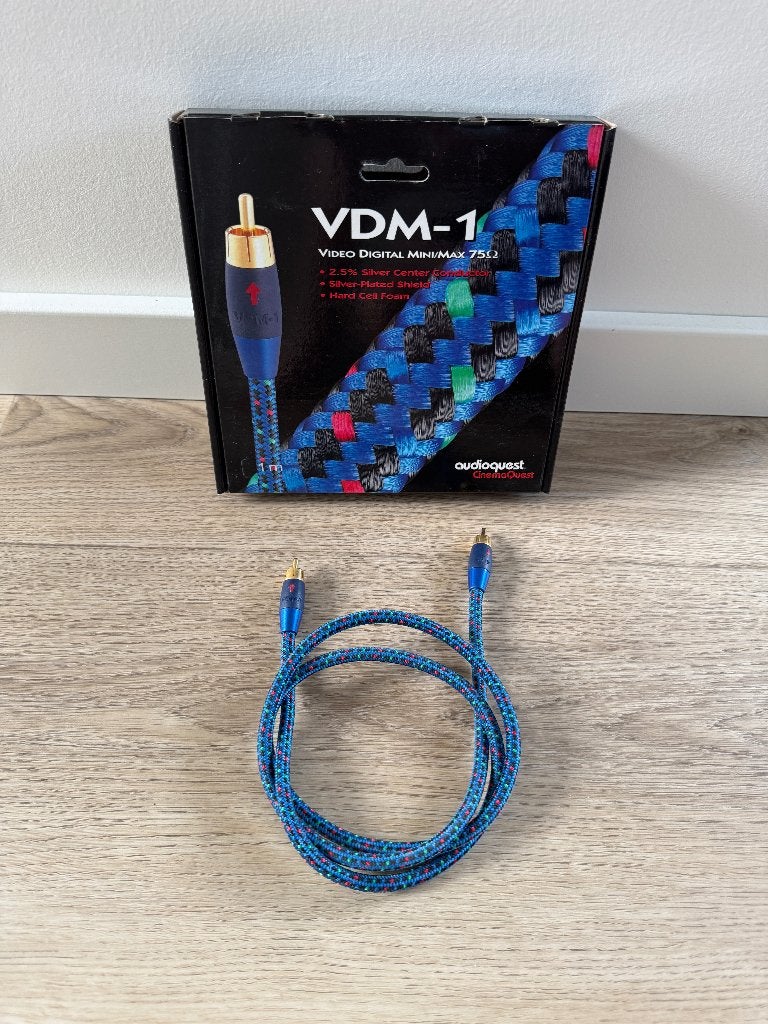 AudioQuest VDM-1 Video/Digital 75ohm kabel 1 meter, Ophalen of Verzenden, Zo goed als nieuw, Minder dan 2 meter, Overige kabels